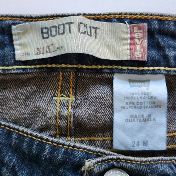 Levis 515 Bootcut Dark Wash Size 24 M - Picture 3 of 8